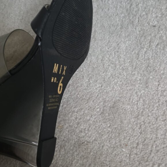 Mix No.6 Bryden black wedge sandals - Picture 7 of 7